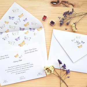 mariposas invitaciones de boda
